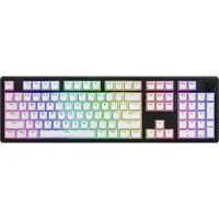 HATOR Skyfall Wireless 100, Verkabelt & Kabellos, USB + RF Wireless + Bluetooth, Mechanischer Switch, QWERTY, RGB-LED, Schwarz, Weiß
