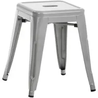 Proregal Hocker YOSEMITE HxBxT 46x40x40cm Metall Silber