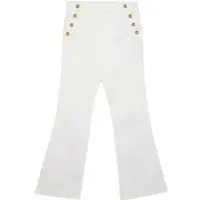 GUESS Stoffhose J6RB09 WF7H0 Weiß Bootcut Fit