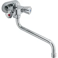 Kludi STANDARD Spezial Wannenfüll- und Brausearmatur 45mm Stichmaß, chrom