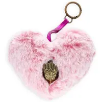 Kurt Geiger London Damen Bag Charms Heart F Fur Charm - Lichtroze - Größe ONESIZE