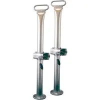 Stema Anhänger-Abstellstütze , silber, B:20cm H:94cm T:14cm, Stahl, Abstellstützen, Anhänger-Abstellstütze