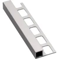 Havos Leist Abschlussprofil "Rechtwinklig" , Aluminium Eloxiert, Länge 250 cm, Kantenhöhe 10 mm, ALEH10250