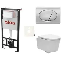 SAT Alca Wand-WC Set für Vorwandmontage + Brevis WC SIKOASW3