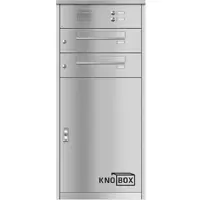 Knobloch Paketkasten KNOBOX 14 mit zwei Briefkästen, Sprech- & Klingelsystem