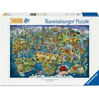 Ravensburger - Weltkarte mit Sehenswürdigkeiten