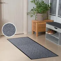Otto Home Fußmatte "Tarron, Schmutzfangmatte Indoor, für Hausflur und Eingangsbereiche", grau, B:60cm H:5mm L:180cm, Kunstfaser, Teppiche, Fußmatte, Eingangsmatte, rutschfeste Unterseite, meliert
