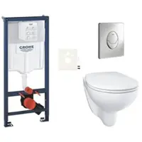GROHE Bau Ceramic Wand-WC Set für Vorwandmontage SIKOGRSBAUSA