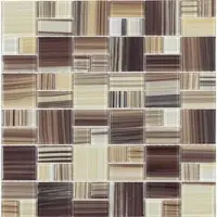 Premium Mosaic Glasmosaik mehrfarbig 30x30 cm matt MOS4823MIX2HP