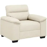 vidaXL Sessel 100x81x84 cm Leinen