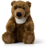 WWF - Plüschtier - Grizzly (sitzend, 20cm) lebensecht Kuscheltier Stofftier Plüschfigur