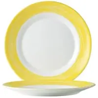 Arcoroc Pinsel - Gelb - Essteller - 23,5 cm - Opal - (6er-Set)