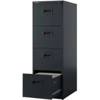 Jan Nowak Hängeregisterschrank Abschließbar SARA 4 Schubladen 132 x 46 x 62 cm Anthrazit