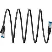 Goobay Ultraflexibles CAT 6A Patchkabel S/FTP (PiMF), schwarz