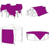 vidaXL Transparente Plane mit Ösen 2x8 m Polyethylen