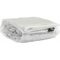 vidaXL Transparente Plane mit Ösen 5x6 m PVC