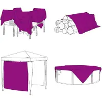 vidaXL Transparente Plane mit Ösen 2x6 m Polyethylen