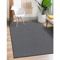 The Carpet Teppich "Natal", grau (anthrazit), B:240cm H:5mm L:340cm, Polypropylen, Teppiche, Teppich, Wohnzimmer Teppich robust Filz-Rücken