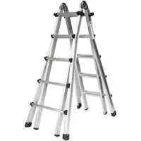 Proregal Teleskopleiter 4-Teilig Ohne Traverse 4 x 5 Sprossen