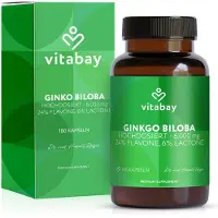 Vitabay Ginkgo Biloba 6000 mg 180 St Kapseln