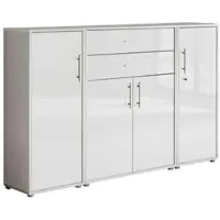 Mid.You Aktenschrank Office Edition Sw Set 16 Grau/Weiß