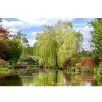 Papermoon Fototapete "Monets Garten", bunt, B:3m L:2,23m, Vlies, Tapeten, Fototapete