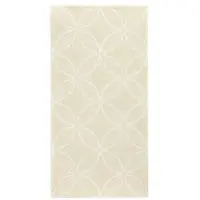 Papstar 50 Servietten `ROYAL Collection` 1/8-Falz 40 cm x 40 cm champagner `Circle Flowers`