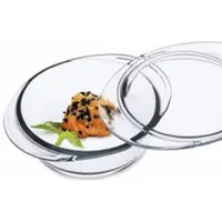 Simax Auflaufform rund mit Deckel Backofenform Borosilikatglas 250ml