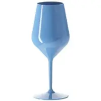 Monouso - Weingläser Wiederverwendbar Durable Tritan Blau 470ml (1 Stück)