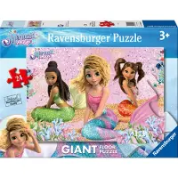 Ravensburger Meerjungfrauen Magie Riesiger Boden 24p (12004323) Puzzle Kinder One Size