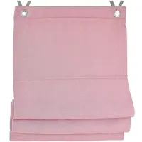 Kutti Heimtextilien Raffrollo / Ösenrollo verdunkelnd Dimout ohne Bohren rose 80 x 130 cm