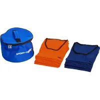 Sport-Thieme Kennzeichnungswesten-Set "Premium", Erwachsene, Orange/Blau