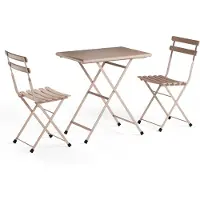 Emu Arc en Ciel Balkonset 3tlg. 2 Stühle + 70x50cm Tisch Stahl pulverbeschichtet