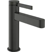 Hansgrohe Finoris Waschtischarmatur 76025340 CoolStart, Ausladung 139mm, mit Zugstange, brushed black chrome