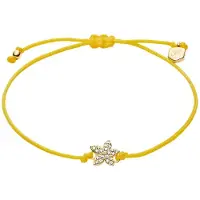 Fossil Armband Sutton Mini Moments Pavé Flower Bracelet Yellow Gold-Tone