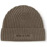 Mini A Ture Matboje Fleece Lined beanie. RWS tarmac green (7820) 4-5y