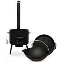 Grillpeter Utschak Ø40cm Kasan 12L mit Grilldeckel aus Gusseisen