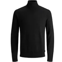 Jack & Jones Pullover Emil Strick Rollkragen Schwarz