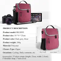 OEM MTB-Steuertasche - wasserdicht mit Regenschutz - rosa