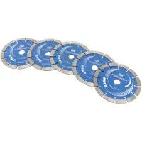 HBM 5-teiliges Diamant-Pad-Set für Professional 2400 Watt Elektro-Wandfräser / Schlitzfräser