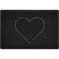 OEM Reliëf Deurmat voor Innen- und Außenbereich, kleiner Größe (60x40cm), schwarz