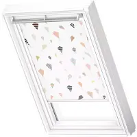 Velux Verdunkelungsrollo Kids Drachen manuell Rahmen weiß DKL U08 4667SWL