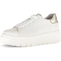 Gabor Plateausneaker, Freizeitschuh, Halbschuh, Schnürer mit Kontrastbesatz an der Ferse