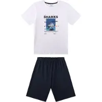Sanetta Schlafanzug "Pyjama Pyjama short Teens Sharks"