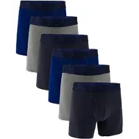Under Armour Herren Boxershorts, 6er Pack - Performance Cotton Boxer Briefs- Solid 6 in, Stretch, Baumwollmischung