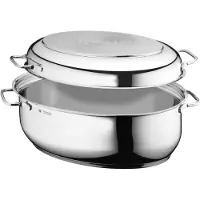 WMF 07.8801.6040, 8,5 l, Rund, Edelstahl, Edelstahl, Edelstahl, Keramik, Gas, Halogen, Induktion, Versiegelte Platte