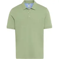 Brax Poloshirt hellgrün kurzarm normale Passform Baumwolle