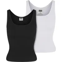 Urban Classics Organic Basic Rib ärmelloses T-shirt 2 Einheiten