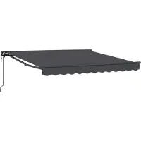 vidaXL Markisenrahmen Anthrazit 350 x 250 cm