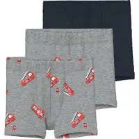 Name it Boxershorts - Noos - 3er-Pack - NmmTights - Grau Meliert - - 5 Jahre (110) - Boxershorts